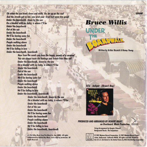 Bruce Willis : Under The Boardwalk (7")
