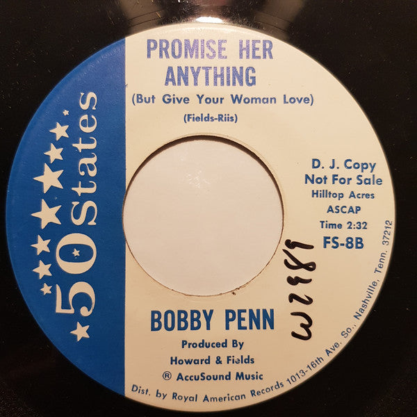 Bobby Penn : Sunshine Lady (7", Promo)