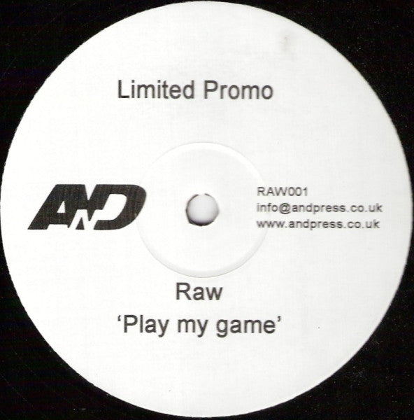 Raw (10) : Play My Game (12", S/Sided, Ltd, Promo)