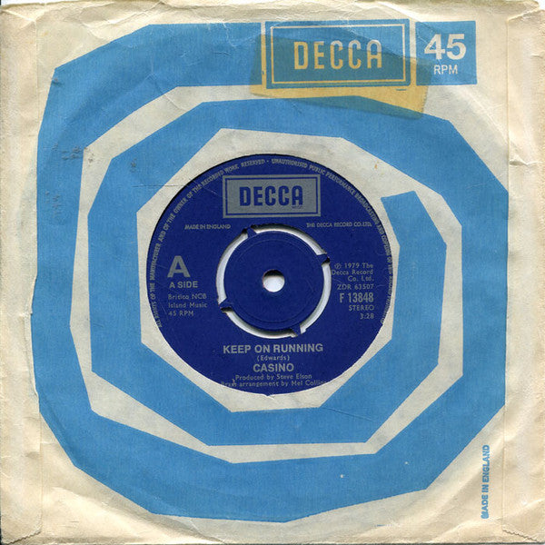 Casino (36) : Keep On Running (7", Single)