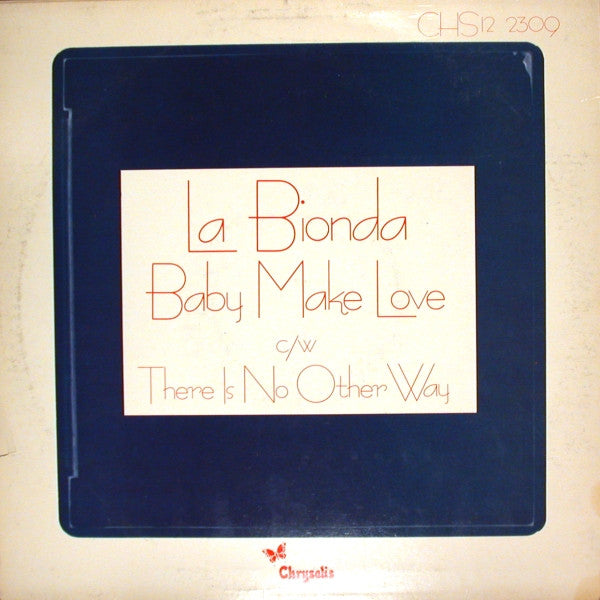 La Bionda : Baby Make Love (12", Yel)