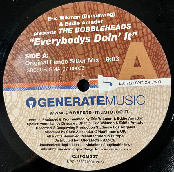 Eric Wikman & Eddie Amador Present The Bobbleheads : Everybodys Doin' It (12", Ltd)