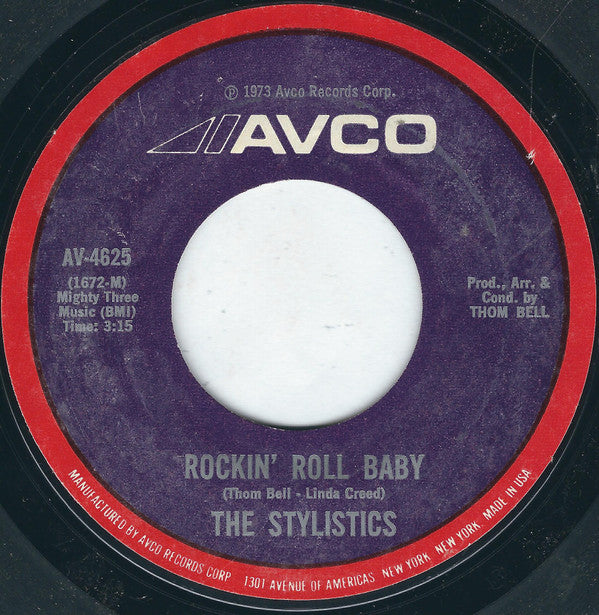 The Stylistics : Rockin' Roll Baby (7")