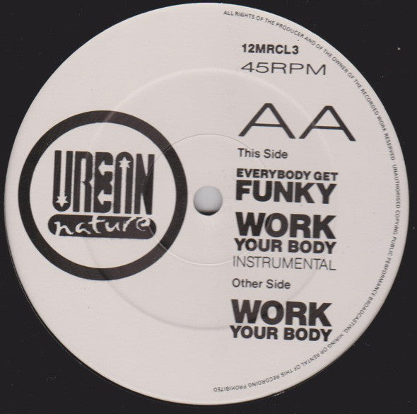 Urban Nature (2) : Work Your Body / Everybody Get Funky (12")