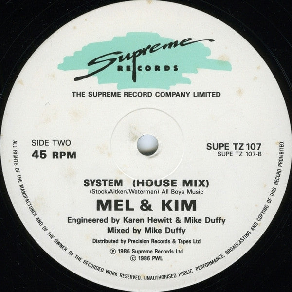 Mel & Kim : Showing Out (The Freehold Mix) (12")