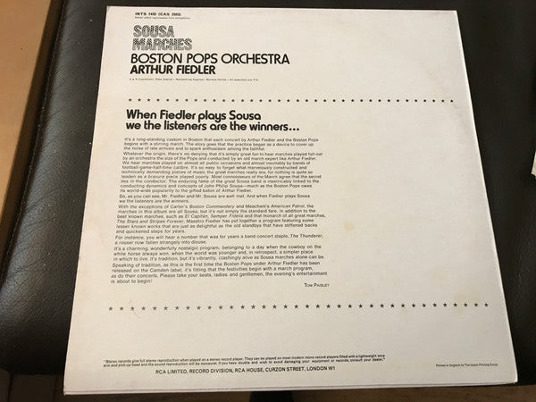 Boston Pops Orchestra : Sousa Marches (LP, Ste)