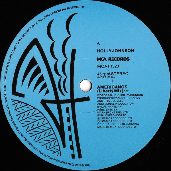 Holly Johnson : Americanos (12", Single)