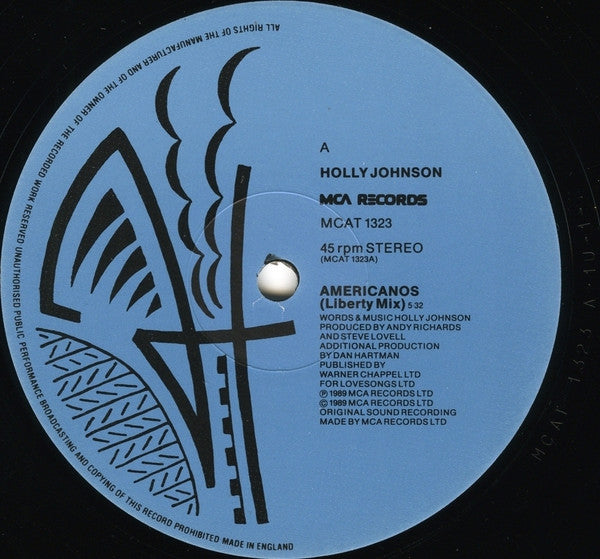 Holly Johnson : Americanos (12", Single)