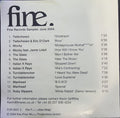 Various : Fine Records Sampler (CD, Promo)