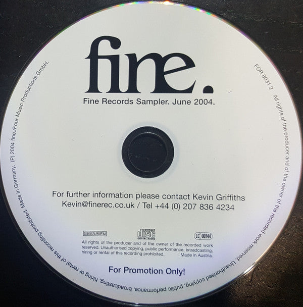 Various : Fine Records Sampler (CD, Promo)