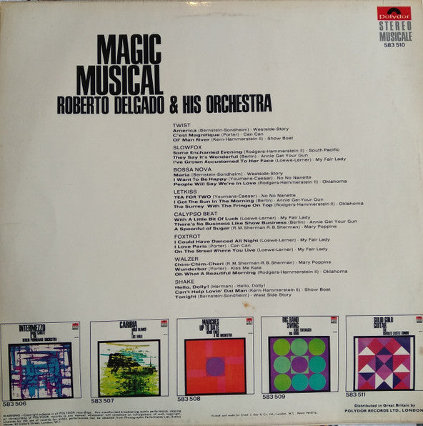 Roberto Delgado & His Orchestra : Magic Musical (LP)