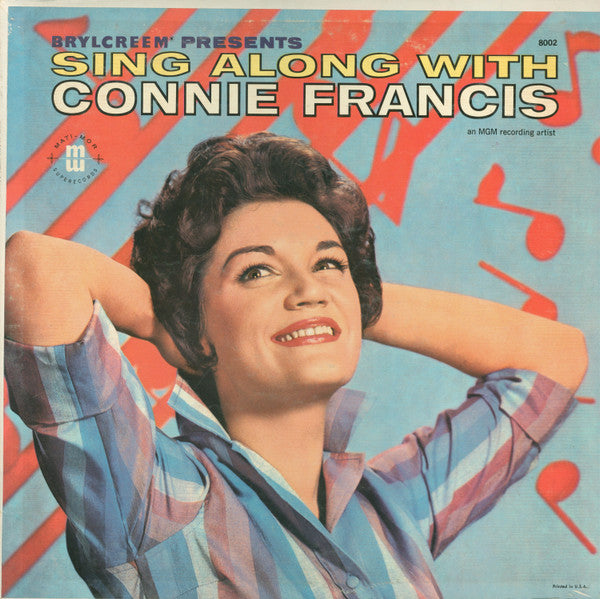Connie Francis : Sing Along With Connie Francis (LP, Album, Mono)