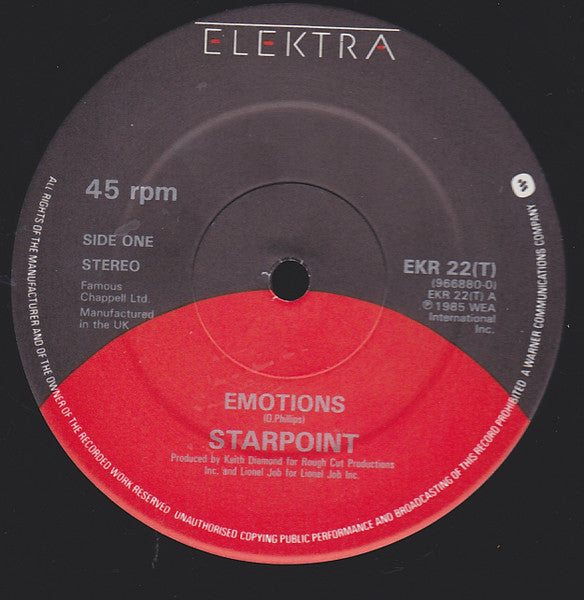 Starpoint : Emotions (12", Single)