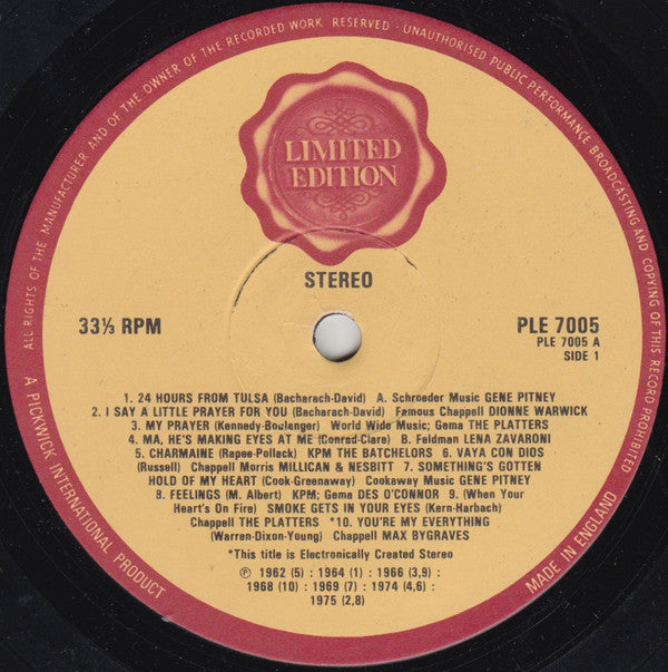Various : Gala Performance (LP, Comp, Ltd)