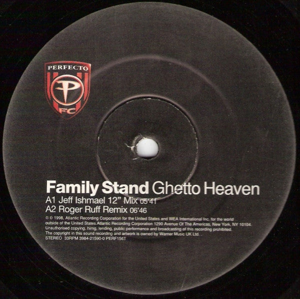 The Family Stand : Ghetto Heaven (12", Single)