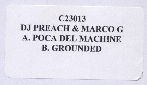 DJ Preach & Marco G : Poca Del Machine (12", W/Lbl)