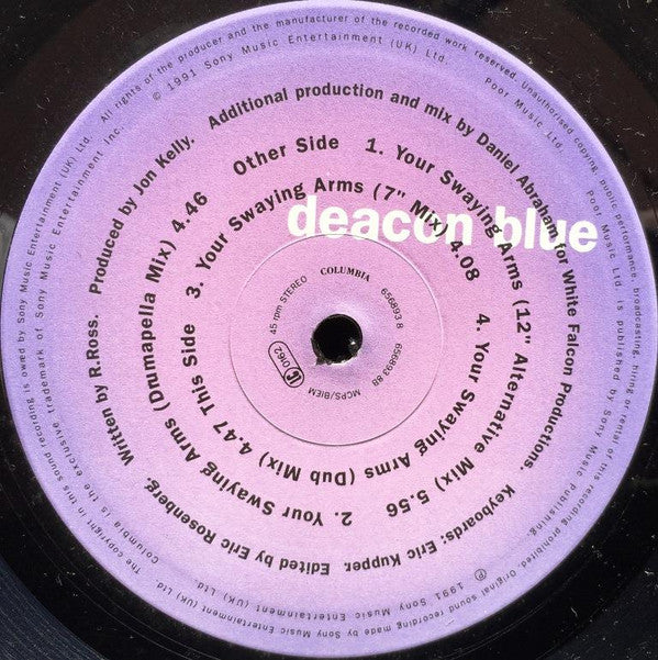 Deacon Blue : Your Swaying Arms (12" Alternative Mix) (10")