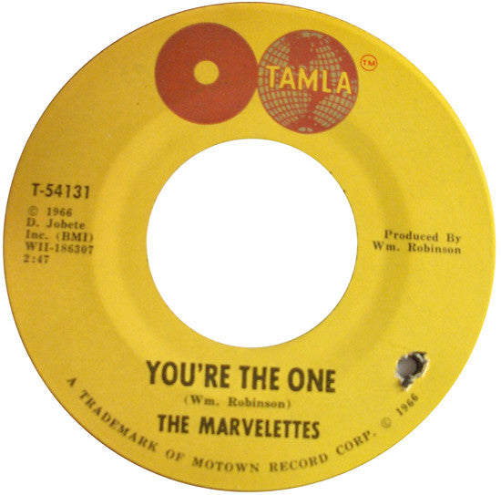 The Marvelettes : You're The One / Paper Boy (7", Single, Ame)