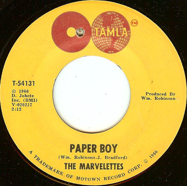 The Marvelettes : You're The One / Paper Boy (7", Single, Ame)