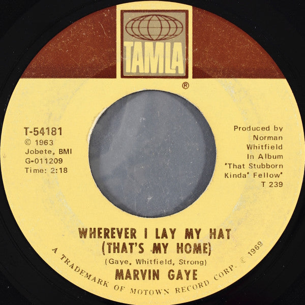 Marvin Gaye : Too Busy Thinking About My Baby / Wherever I Lay My Hat (That's  My Home) (7", Single, ARP)