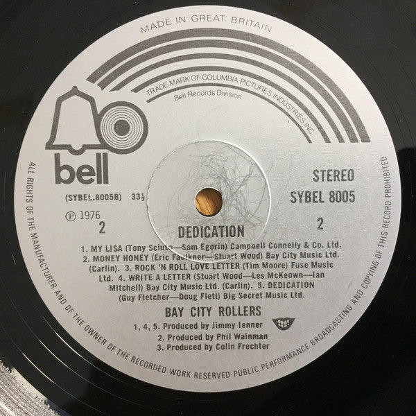 Bay City Rollers : Dedication (LP, Album)