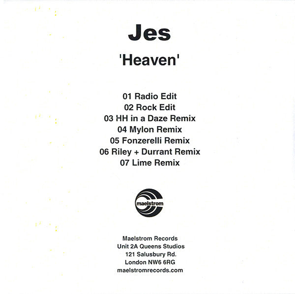 Jes (12) : Heaven (CDr, Promo)