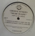 Groove Junkies : Music Is Life (2x12", Promo)