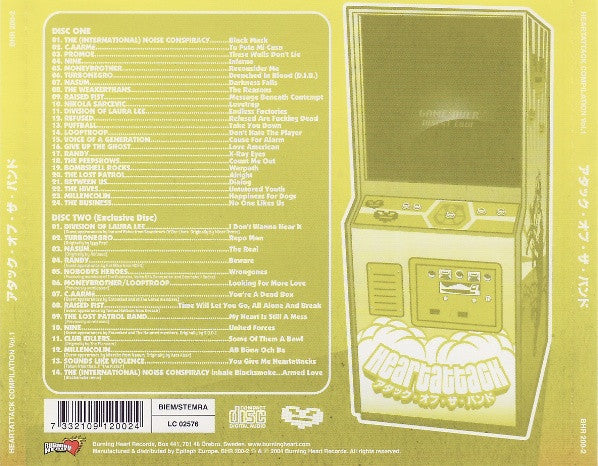 Various : Heartattack Compilation Vol. 1 アタック・オブ・ザ・バンド (2xCD, Comp)