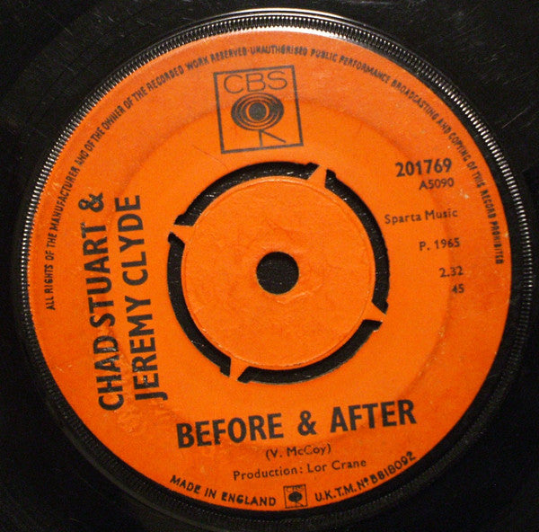 Chad & Jeremy : Before & After (7", Single)