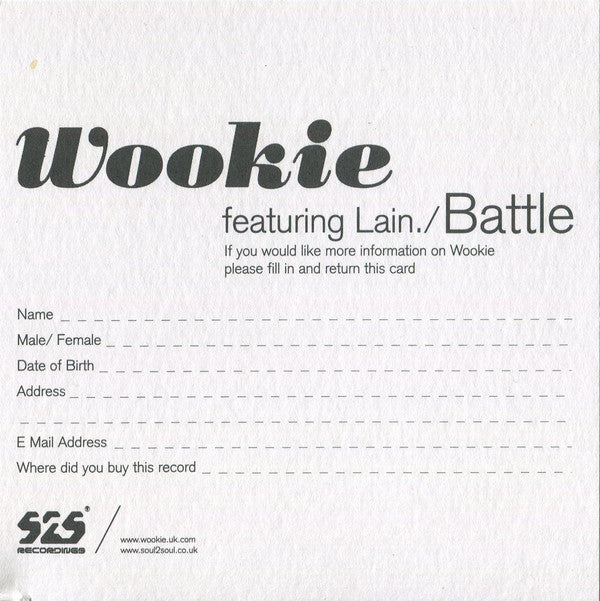 Wookie Featuring Lain : Battle (CD, Single)