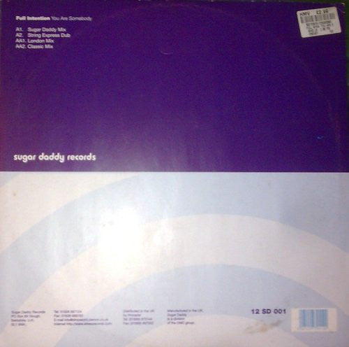 Full Intention : You Are Somebody (12")