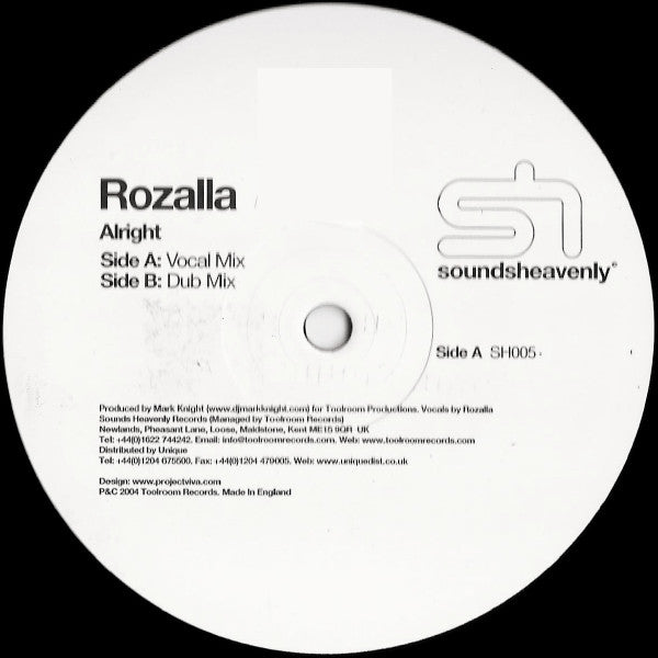 Rozalla : Alright (12", TP)