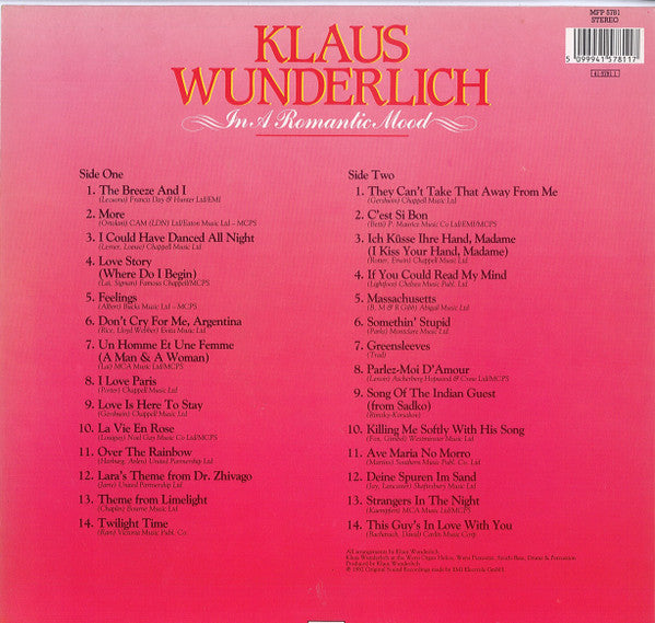 Klaus Wunderlich : In A Romantic Mood (LP)