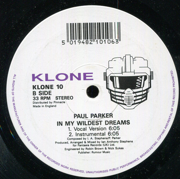 Paul Parker : With Or Without You (12")