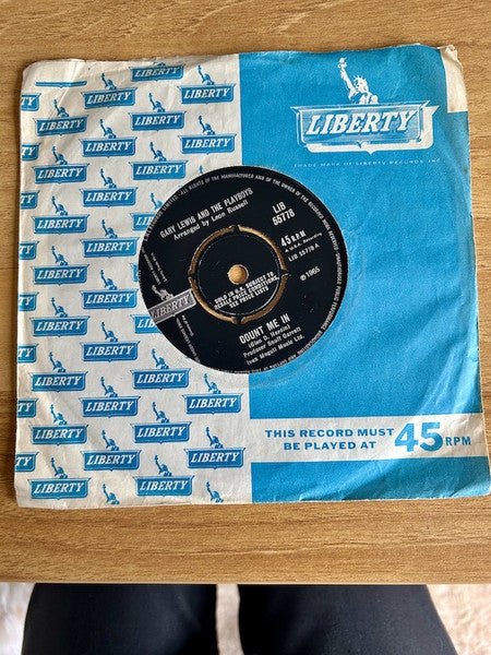 Gary Lewis & The Playboys : Count Me In / Little Miss Go-Go (7", Single, 4-p)