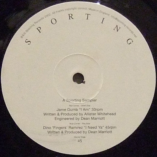 Jamie Gumb / Dino Fingers Ramirez : A Sporting Sampler (12", Smplr)