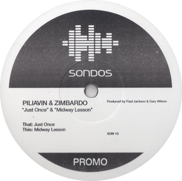 Piliavin & Zimbardo : Just Once / Midway Lesson (12", Promo)
