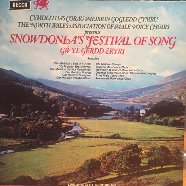 Various : Snowdonia's Festival Of Song (LP, Album)