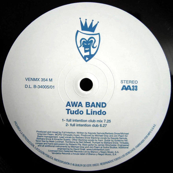 Awa Band : Tudo Lindo (12")
