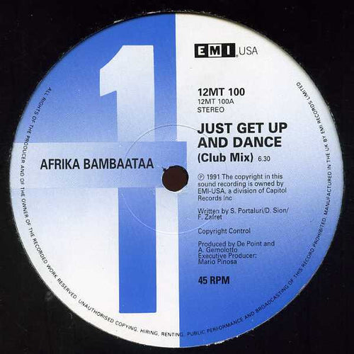Afrika Bambaataa : Just Get Up And Dance (12", Single)