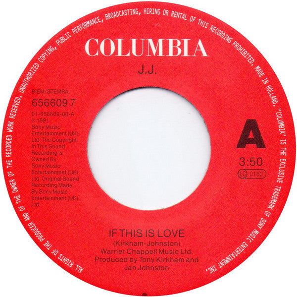 J.J. (9) : If This Is Love (7", Single)