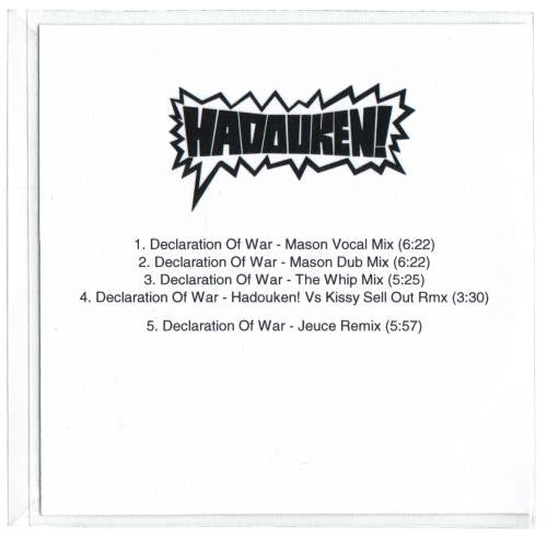 Hadouken! : Declaration Of War (CDr, Promo)