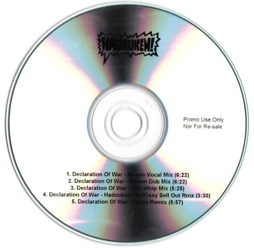 Hadouken! : Declaration Of War (CDr, Promo)