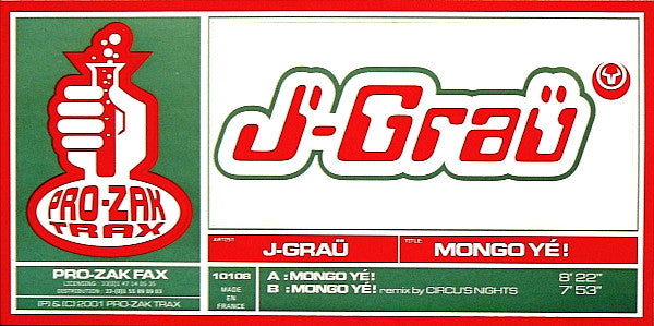 Jordi Grau : Mongo Yé! (12")