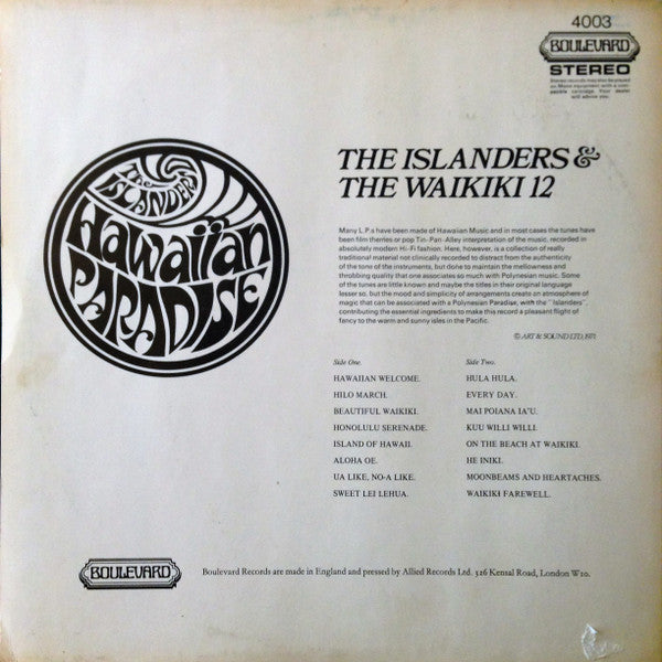 The Islanders (2) & The Waikiki 12 : Hawaiian Paradise - Volume 1 (LP, Album)