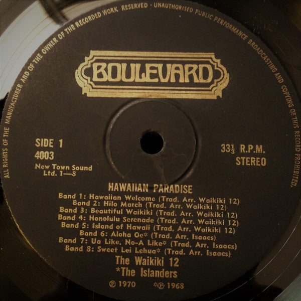 The Islanders (2) & The Waikiki 12 : Hawaiian Paradise - Volume 1 (LP, Album)