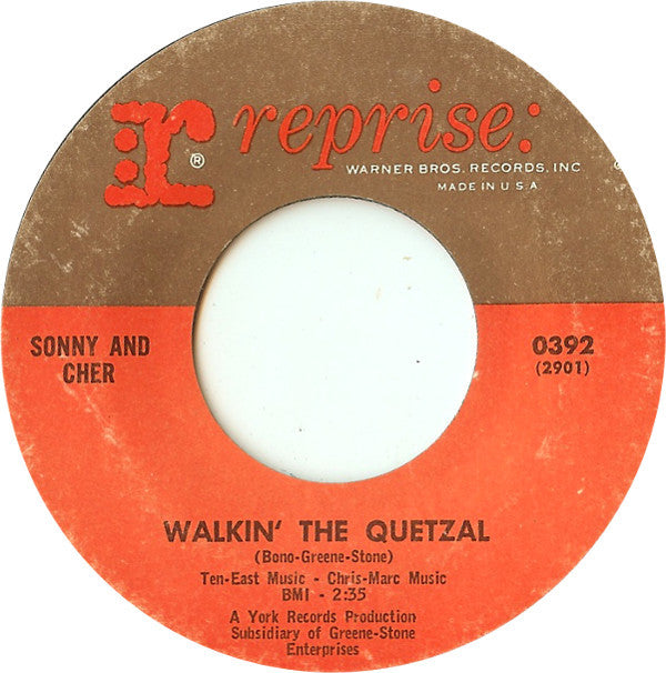 Sonny & Cher : Baby Don't Go / Walkin' The Quetzal (7", Single)