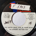 The Supremes & Four Tops : You Gotta Have Love In Your Heart / I'm Glad About It (7")