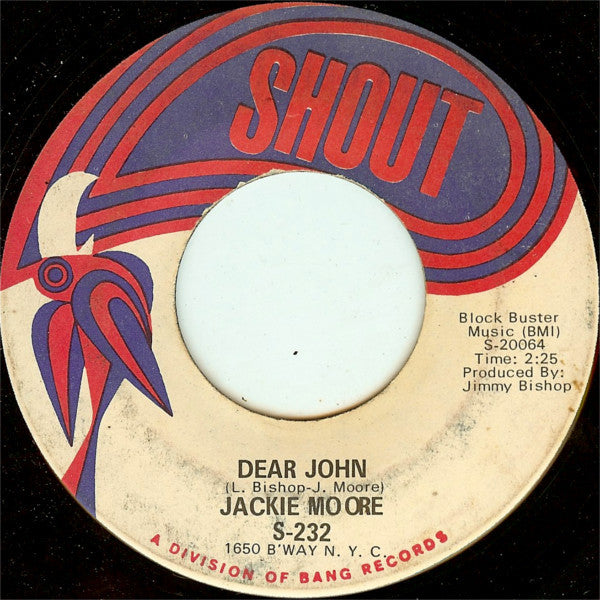 Jackie Moore : Dear John / Here I Am (7", Single)