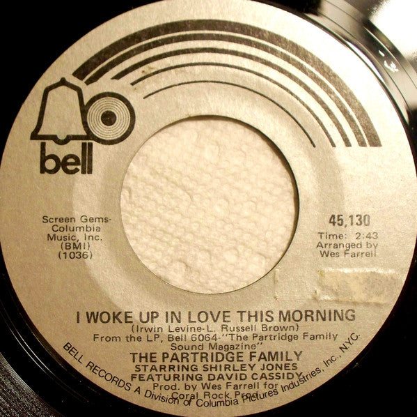 The Partridge Family : I Woke Up In Love This Morning / Twenty-Four Hours A Day (7", Single, Mon)